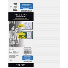 Hilroy Ruled Filler Paper - 200 Sheets - 24 lb Basis Weight - 10 7/8" x 8 3/8" - White Paper - Heavyweight - 200 / Pack