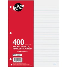 Hilroy HLR05240 Refill Writing Sheet
