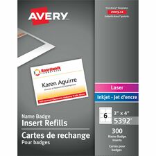 Avery AVE05392 Name Badge Label