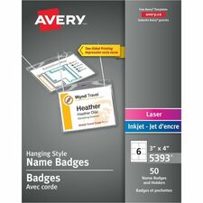 Avery AVE05393 Badge Insert