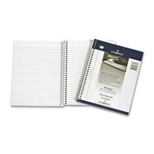 Hilroy Side Bound Wire Bound Notebook - 80 Sheets - 160 Pages - Wire Bound - 18 lb Basis Weight - 7 1/4" x 9 1/2" - White Paper - Copper Binding - Stiff-back, Durable Cover - 1 Each