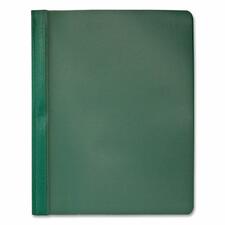 Hilroy Letter Report Cover - 8 1/2" x 11" - 3 Fastener(s) - Green, Clear - 1 Each
