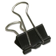 Acme Sure-Grip Triangular Fold Back Binder Clip 3/4" wide (3/8" capacity) - 0.75" (19.05 mm) Width - 0.4" Size Capacity - 12 / Pack - Black - Steel