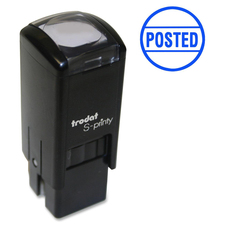 Trodat Self Inking Stamp - Message Stamp - "POSTED" - Blue - 1 Each