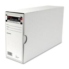 ACCO Recycled Box File - 2 Fastener(s) - 3 1/2" Fastener Capacity for Folder - Fiberboard - Gray - 85% Recycled - 6 / Pack