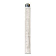 Acme United Office Desk Acrylic Ruler - 16" Length - Metric, Imperial Measuring System - Acrylic - 1 Each