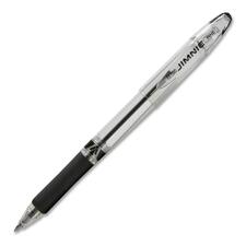 Zebra Pen Jimnie Ballpoint Pen - Fine Pen Point - 0.7 mm Pen Point Size - Refillable - Black - Translucent Barrel - Tungsten Carbide Tip - 1 Each