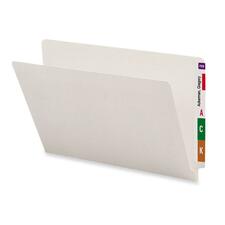 Smead Shelf-Master Straight Tab Cut Legal Recycled End Tab File Folder - 9 1/2" x 14 5/8" - 3/4" Expansion - Ivory - 30% Recycled - 100 / Box