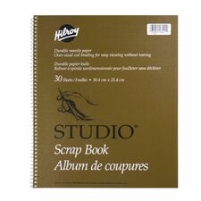 Hilroy Studio Scrapbook - 30 Capacity - 12" (304.80 mm) Width x 10" (254 mm) Length