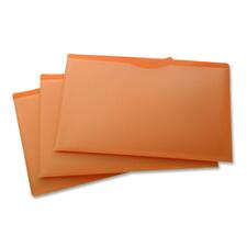 VLB Legal File Jacket - 14 1/2" x 10 1/4" - 1" Expansion - Poly - Opaque, Clear - 1 Each