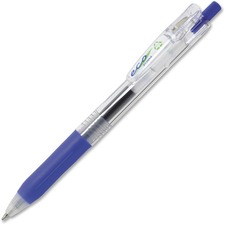 Zebra Pen Sarasa ECO Retractable Gel Pens - Medium Pen Point - Retractable - Blue Gel-based Ink - 1 Each