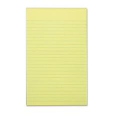 Hilroy Canary Figuring Pad - 64 Sheets - Front Ruling Surface - 0.25" (6.35 mm) Ruled - 5" (127 mm) x 8" (203.20 mm) Sheet Size - Canary Paper - 1 / Each