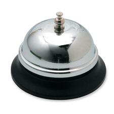 Acme United Call Bell - 3.25" Diameter - Brushed Nickel - Chrome Color