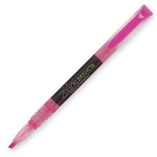 Zebra Pen Zazzle Bright Liquid Ink Highlighters - Chisel Marker Point Style - Pink Water Based Ink - 12 / Box