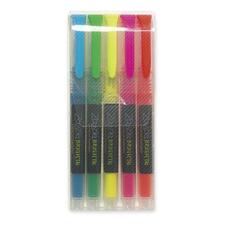 Zebra Pen Zazzle Fluorescent Liquid Ink Highlighter - Chisel Marker Point Style - Assorted Water Based Ink - 5 / Set