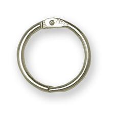 Acme United Loose Leaf Ring - 1" (25.40 mm) Diameter - Round - Nickel Plated - 100 / Box