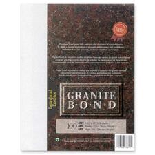 First Base Granite Bond 78812 Laser Printable Paper - Gray - Recycled - Letter - 8 1/2" x 11" - 24 lb Basis Weight - 100 / Pack - Acid-free, Lignin-free