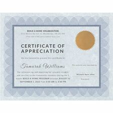 First Base FST83402 Certificate