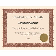 First Base FST83404 Certificate