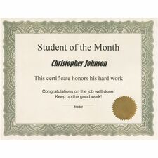 First Base FST83408 Certificate