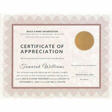 First Base FST83409 Certificate
