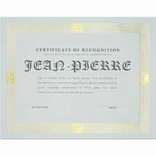 First Base FST83427 Certificate