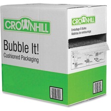 Crownhill Cushion Wrap - 12" (304.80 mm) Width x 100 ft (30480 mm) Length - 312.5 mil (7.9 mm) Thickness - Lightweight - Polyethylene
