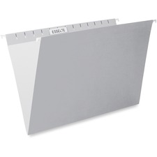 Pendaflex 1/5 Tab Cut Legal Recycled Hanging Folder - 8 1/2" x 14" - Gray - 10% Recycled - 25 / Box