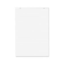 Quartet Lined Bond Flip Chart Easel Pad - 50 Sheets - 24" x 36" - Punched - Recycled - 1 Each