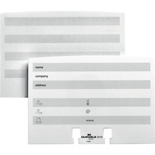DURABLE DBL241902 Business Card Refill