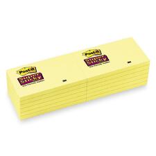 Post-itÂ® Super Sticky Adhesive Notes - 3" x 5" - Rectangle - Canary Yellow - 12 / Pack