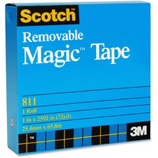 3M Scotch Magic Transparent Tape - 36 yd (32.9 m) Length x 0.75" (19 mm) Width - 1" Core - For Holding - 1 Each