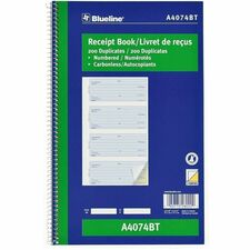 Blueline BLIA4074BT Receipt Book