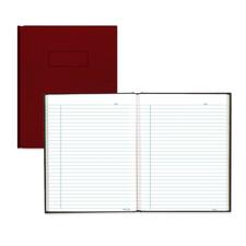 Blueline College Ruled Composition Book - 96 Sheets - 192 Pages - Perfect Bound - Blue Margin - 9 1/4" x 7 1/4" - White Paper - Red Cover - Hard Cover, Self-adhesive, Index Sheet - Recycled - 1 Each