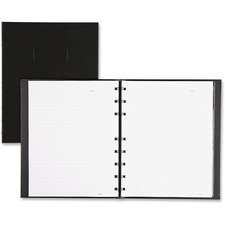 Notepro Hard Cover Notebook 9.63" x 7.63" Black - each