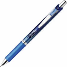 Pentel EnerGel RTX Liquid Gel Pen - Fine Pen Point - 0.5 mm Pen Point Size - Needle Pen Point Style - Refillable - Retractable - Blue Gel-based Ink - Blue Barrel - Stainless Steel Tip - 1 Each