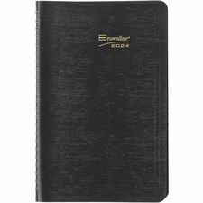 Brownline® Essential Weekly Diaries - Weekly - 1 Year - January 2023 till December 2023 - 7:00 AM to 6:00 PM - Hourly - 1 Week Double Page Layout - 5" x 8" Sheet Size - Twin Wire - Address Directory, Phone Directory, Tabbed, Tear-off, Soft Cover - 1 Each