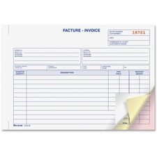 Blueline BLIDCB37 Invoice Book