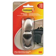 3M Command Forever Classic Hook - 2.27 kg Capacity - for Garment - Metal, Nickel - 1 Each