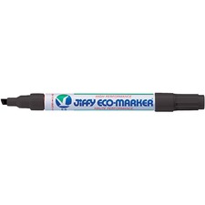 Jiffy JK90 Chisel Tip Giant Refillable Eco-Marker - Medium Marker Point - Chisel Marker Point Style - Refillable - Black - 1 Each