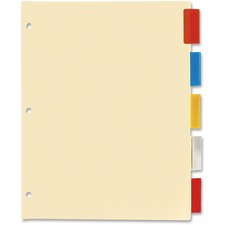 Premium Series 5-Tab Index Binder Assorted - set/5