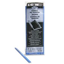 Gemex Presentation Cover Spine - 0.1" Maximum Capacity - For Letter 8 1/2" x 11" Sheet - Rectangular - Blue - 25 / Pack