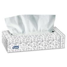 TORK Coronet Facial Tissue - 2 Ply - 8.5" x 4.5" - White - 100 Per Box - 100 / Box