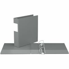 Davis Group Premium Economy, Angle D Ring, Binder, (Grey, 2") - 2" (50.80 mm) Binder Capacity - 8 1/2" (215.90 mm) x 11" (279.40 mm) Sheet Size - 475 Sheet Capacity - 3 x 2" (50.80 mm) Ring - Fastener: D-Ring - Pocket: 2, Inside Front & Back - Polypropylene - Gray - 1