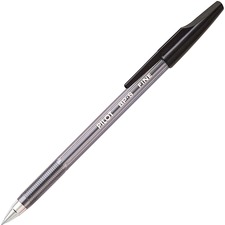 Better Ballpoint Stick Pen - Fine Pen Point - Refillable - Black - Clear Barrel - Stainless Steel Tip - 1 Each