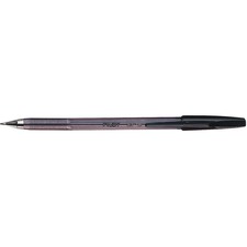 Better BPS Better Retractable Ball Point Pen, Black - Fine Pen Point - Refillable - Retractable - Black - Crystal Clear Barrel - Stainless Steel Tip - 5 / Pack