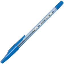 Better Ballpoint Stick Pen - Medium Pen Point - Refillable - Blue - Clear Barrel - Stainless Steel Tip - 1 Each