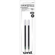 uni-ball Gel Impact RT Rollerball Pen Refills - 1 mm, Bold Point - Black Ink - Acid-free, Fade Proof, Water Proof, Super Ink - 2 / Pack