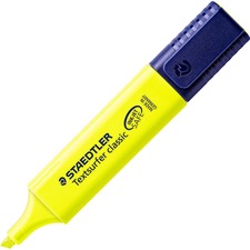 Staedtler Textsurfer Classic Highlighters - 1.5 mm Marker Point Size - Chisel Marker Point Style - Refillable - Fluorescent Yellow - Polypropylene Barrel - 1 Each
