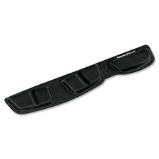 Fellowes Keyboard Palm Support with MicrobanÂ® Protection - 0.63" (16 mm) x 18.25" (463.55 mm) x 3.38" (85.85 mm) Dimension - Black - Memory Foam - 1 Pack